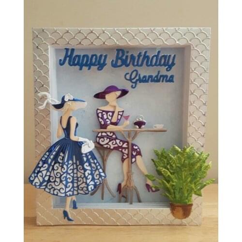 YPP CRAFT Fashion Girl Metal Cutting Dies Stencils for DIY Scrapbooking Stamp/photo album Decorative Embossing DIY Paper Cards