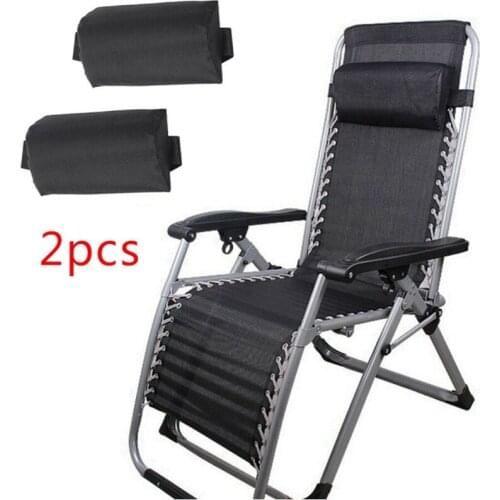 1pcs Pillow For Folding Beach Chairs Headrest Head Cushion Pillow With Adjustable Detachable Pillowcase