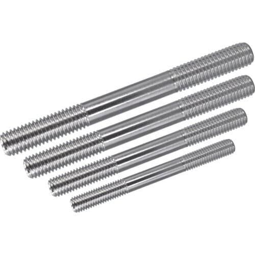10pcs 4Mm M4 Double End Steel Threaded Stud Bolts Screws A2 304 Stainless Steel 20-150mm