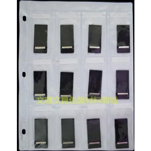 12Pockets samples bag A4 multi sample multi display bag A4 plastic bag