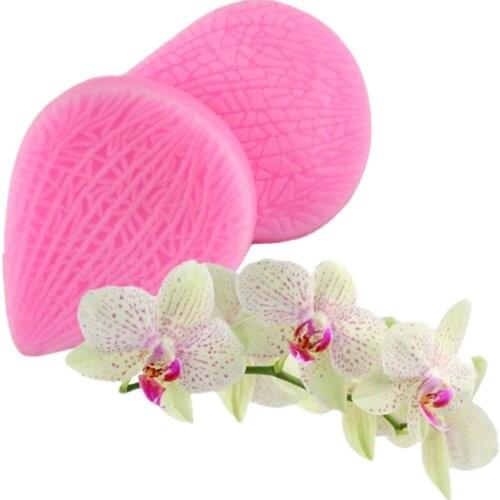 2pcs/set Hydrangea Leaf Pattern Multi-Pattern Leaf Clip Mold, Fondant Mold Silicone Printing Mold Cake Tools