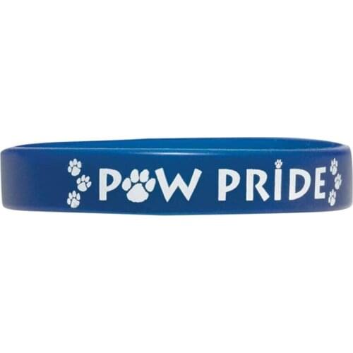 300pcs Paw Pride Silicone Wristbands Bracelets Free Shipping by DHL