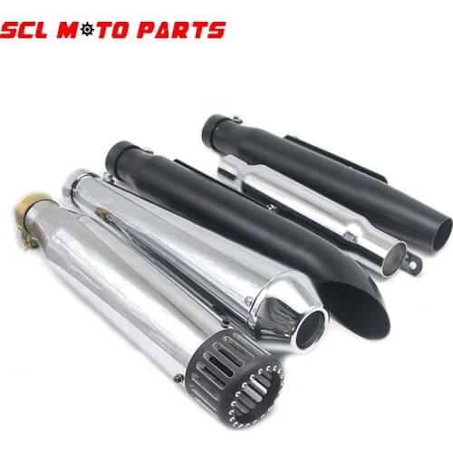 ALconstar-Racing Motorcycle Muffler Retro Exhaust Pipe Fit Tailpipe GY6 XV950 M800 1200 XL883 Racing Motors For Harley