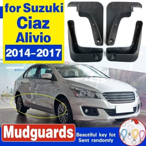 Car Molded Mud Flaps For Suzuki Ciaz / Alivio Sedan 2014-2017 Mudflaps Splash Guards Mud Flap Mudguards Fender 2015 2016