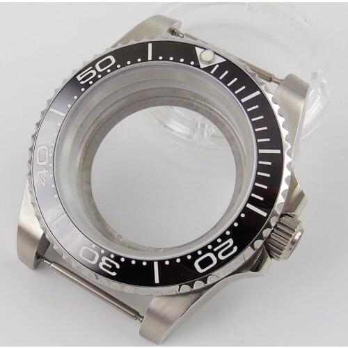 Fit NH35 NH35A Stainless Steel High Quality 40mm Watch Case Sapphire Crystal Seeing-Through / Solid Backcover