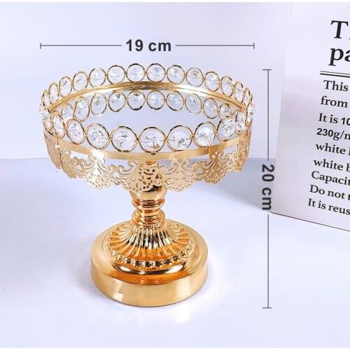 New European Crystal Lace Edge Metal Cake Holder Wedding Birthday Party Cake Holder Cake Tool