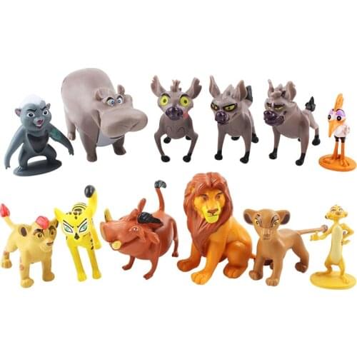 4-5cm 12pcs/Lot Movie The Lion Guard King Figures Mufasa Pumbaa Timon Simba Bunga Beshte Fuli Ono PVC Action Figure Kids Toy