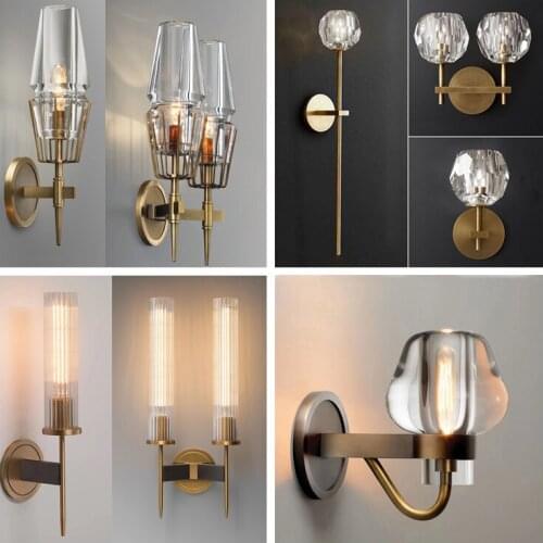 Crystal Lampshade Decoration Wall Lamp Light Bulb Holder Easy Installation For Indoor Hallways Stairwells Restaurants Hotels