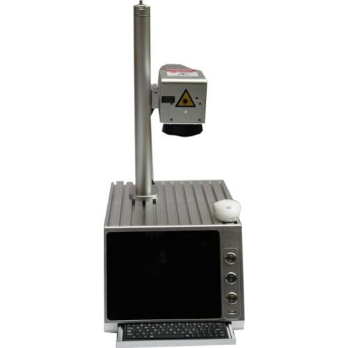 Closed cabinet Raycus Laser Source Fiber Laser Marking Machine 30w Fiber Laser Engraver