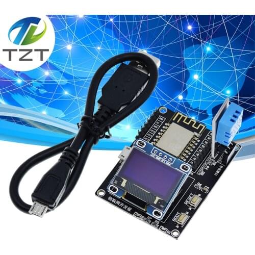 ESP8266 IoT Development Board +DHT11 Temperature and Humidity +0.96 oled Display SDK Programming Wifi Module Small System Board