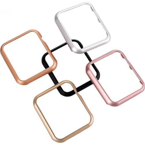Metal Hard Shell Protector Case Cover Band Protective Frame Bumper For Apple Watch Series SE/6/5/4/3/2 38mm 40mm 42mm 44mm
