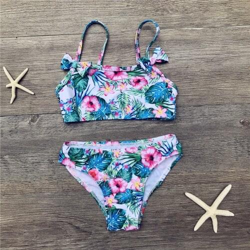 New Princess Girls Print Swimsuits Swimwear Children Kids Bathing Suits 2Pcs Bikinis Sets For Girls Biquinis Feminino Beachwear