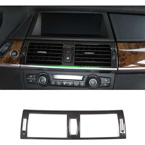 Mutips Car Air Conditioning Panel Frame Trim center console Decoration Cover accessories for BMW e70 e71 X5 X6 2008-2013 auto