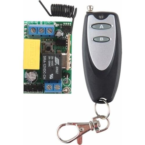 AC220V 1CH Remote Control Switch Lighting Switches Remote ON OFF Light Lamp SMD Power Remote Switch System 315/433.92MHZ