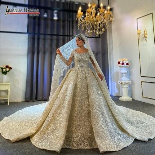 Stunning full lace wedding dress 2021 new design