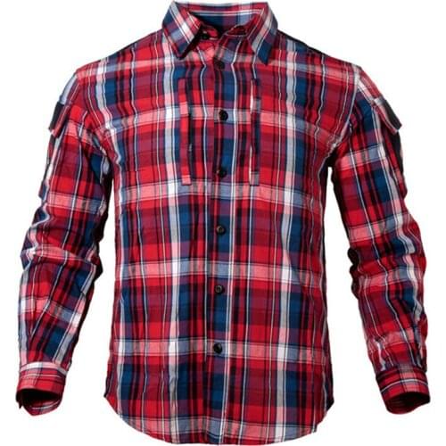Spring Men Women Plaid Shirt Outdoor Camping Hiking Trekking Clothes Mail Tactical Combat Training Sports Fishing Hunting Tops