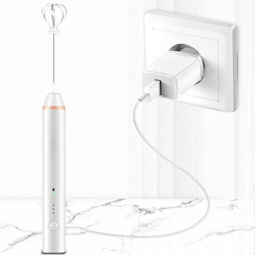 Electric Handheld Coffee Milk Frother Cappuccino Machine Egg Beater Hand Blender Kitchen Mixer Whisk Coffee Agitator Usb