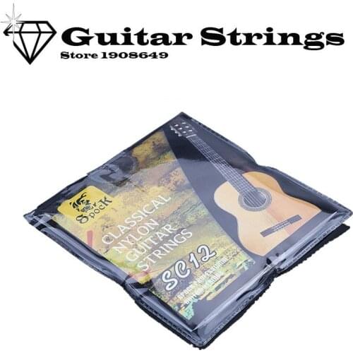 SC12 Classic Guitar Strings Nylon Silver Plating Set Super Light for Acoustic Classic Guitar 6pcs/set acoustic guitar strings