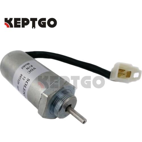 Fuel Stop Solenoid 12V MV1-70 897183-0140 for Hitachi Excavator EX50U Isuzu 4LE2 8971830140