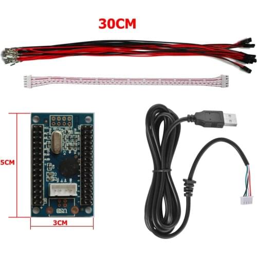 RAC-C300 5Pin Zero Delay USB Encoder For PC Arcade Joystick Button Board Cables