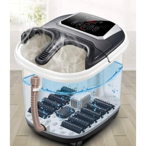 Foot tub foot bath barrel foot washing automatic constant temperature heating electric household massage machine health foot the