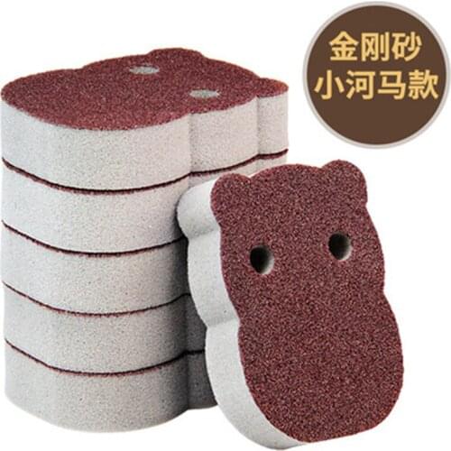 1Pcs Hippopotamus Melamine Sponge Magic Sponge Eraser Melamine Cleaner for Kitchen Office Bathroom Cleaning Nano Sponges
