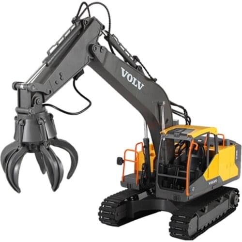 2020 RC Excavator 1:16 Alloy Excavator 17CH Big RC Trucks Simulation Excavator Electric Remote Control Vehicle Toy for Kids Gift