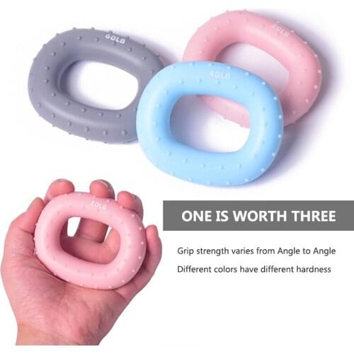 3pcs Silicone Finger Gripper Strength Forearm Finger Trainer Hand Grip Wrist Yoga Stretcher Pow Exercise Carpal Expander
