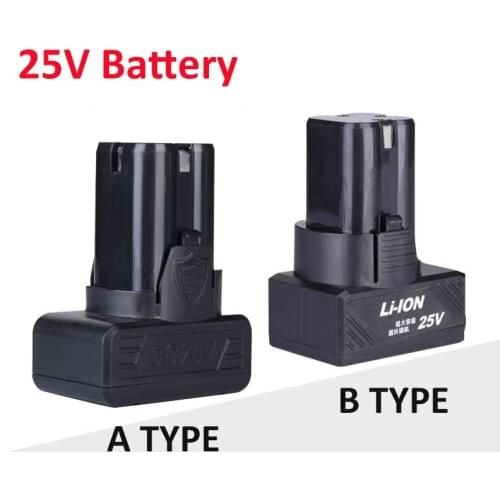 25V Electric Screwdriver Battery 18650 Lithium Batteria For Electric Hand Drill Matching Battery Large Capacity