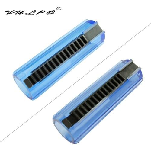 VULPO Hunting Accessories 14/15 Steel Teeth Reinforced Polycarbonate Transparent Piston For Airsoft Ver.2/3 Gearbox