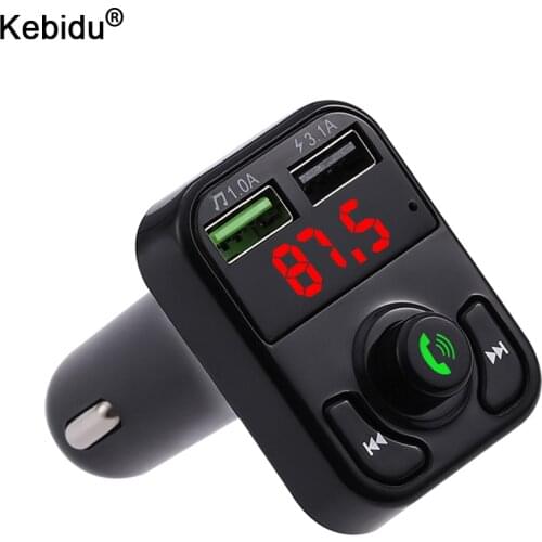 Car FM Transmitter Bluetooth 5.0 Wireless Handsfree Car Audio Receiver Auto MP3 Player Dual USB Fast Charger Car Accessories