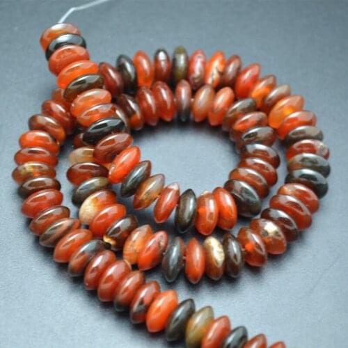 High Quality 4x10mm Red Stone Rondelle Spacer Loose Beads Fit Bracelet Necklace Jewelry Making Free Shipping