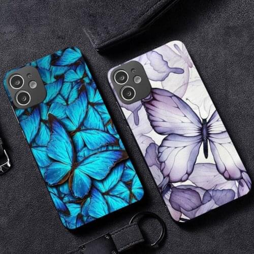 Butterfly art Phone Case for iPhone 12 11 mini pro XS MAX XR 8 7 6 6S Plus X 5S SE 2020