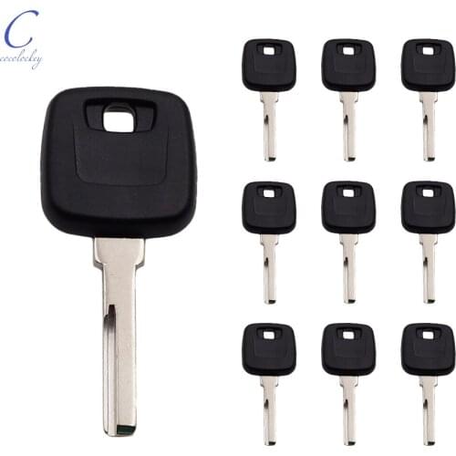 Cocolockey FOR VOLVO S40 V40 MASTER Car Transponder Chip Key Shell No Chip Transponder Key Blank HU56R Uncut Blade 10pcs/lot