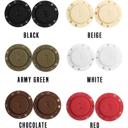 Color round magnet buckle invisible concealed buckle plastic hand-sewn luggage buckle standard strong magnetic picture button