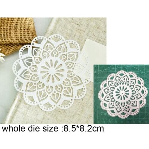 Flower Circle Frame Metal Cutting Dies Stencils dies for DIY Scrapbooking Decor Embossing Die Cut Paper Card Making Craft dies