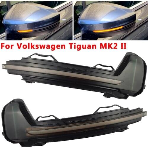 Dynamic Mirror for Volkswagen Tiguan MK2 II R 5N for VW light LED Blinker Turn Signal 2017 2018