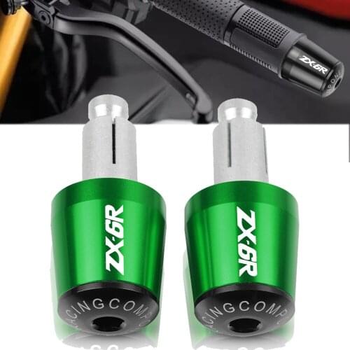 Motorcycle 7/8" 22MM Handlebar Hand Grips Handle Bar End Cap For Kawasaki Ninja ZX6R ZX 6R ZX 6 R 2009-2014 2013 2012 2011 2010