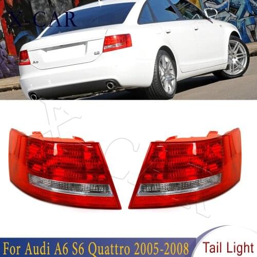 X-CAR Left Right Without Bulb For Audi A6 S6 Quattro 2005 2006 2007 2008 Brake Light Car Light Assembly 4F5945096M 4F5945095M