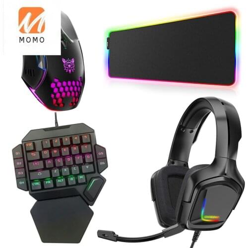 Internet cafe computer Gaming Accessory Whole set with Keyboard mouse headset and mouse pad for Internet cafe gaming PC