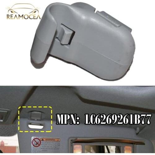 Reamocea 1x Gray Sun Visor Mounting Clip Hook Adapter LC6269261B77 Fit for Mazda 3 5 6 CX-7 CX-9 RX-8 2007 MPV 2004 2005 2006