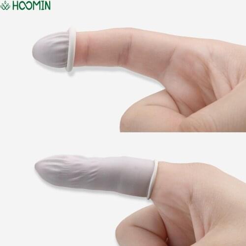 About 260/700 Pcs Disposable Fingertip Gloves Finger Cots Natural Latex Multifunction Protective Rubber Gloves