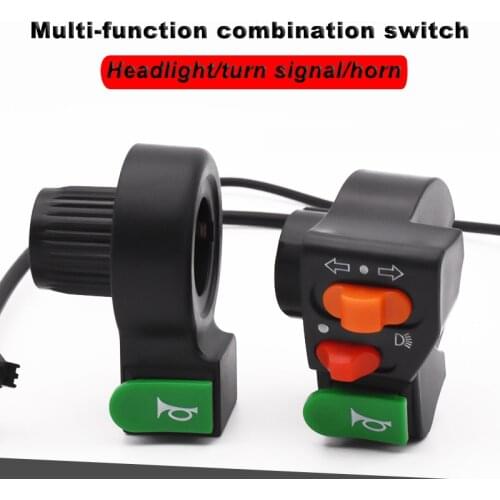 Motorcycle 7/8" 25mm Handlebar Headlight / Turn Signal / Horn Speaker Multi-function Combination Switch Various Accessories