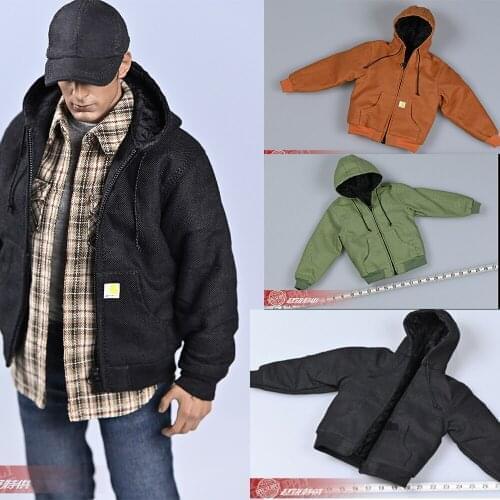 1/6 Male Hooded Canvas Overalls Colthes Classic Retro Casual Trend Clothes Accessories For 12" Man Action Figure Dolls