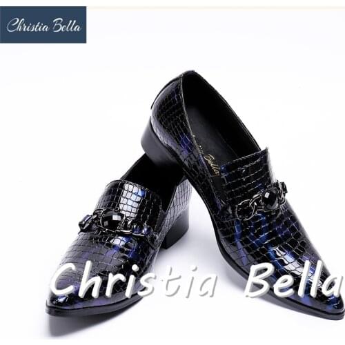 Christia Bella New Summer Style Snakeskin Genuine Leather Oxfords Men Shoes Wedding Party Dress Suit Shoes Men Brand Designer
