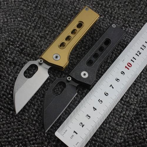 Brave Fighter Serge Knife 9Cr18Mov blade Stainless Steel handle Mini folding knife utility outdoor camping EDC pocket knife tool