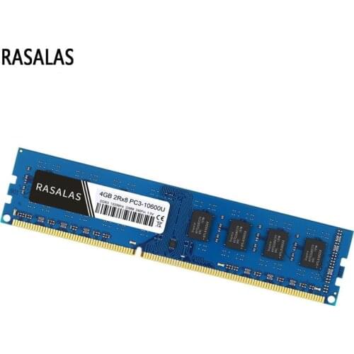 Rasalas Memory RAM DDR3 4G 8G for PC 8500 10600 12800S 1066 1333 1600MHz 1.5V 1.35V Desktop DIMM 240PIN Memoria RAM