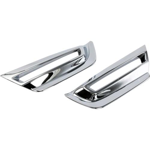 Pair Chrome Front Fog Light Lamp Foglight Cover Trim Protector Accessories Fit For Honda CR-V 5th 2017 2018 2019