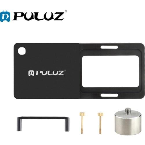 PULUZ Mobile Phone Gimbal Switch Mount Plate Adapter Compatible For GoPro HERO 9 Black For DJSMO Phone Gimbal