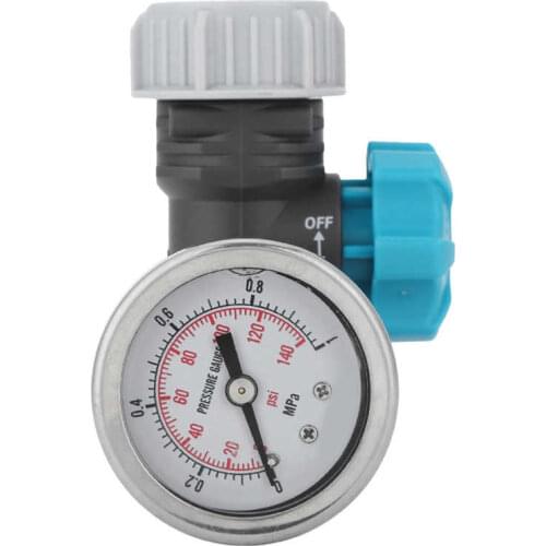 Garden Watering G3/4in Adjustable Water Pressure Regulator Valve with Pressure Gauge Greenhouse Garden Irrigation System
